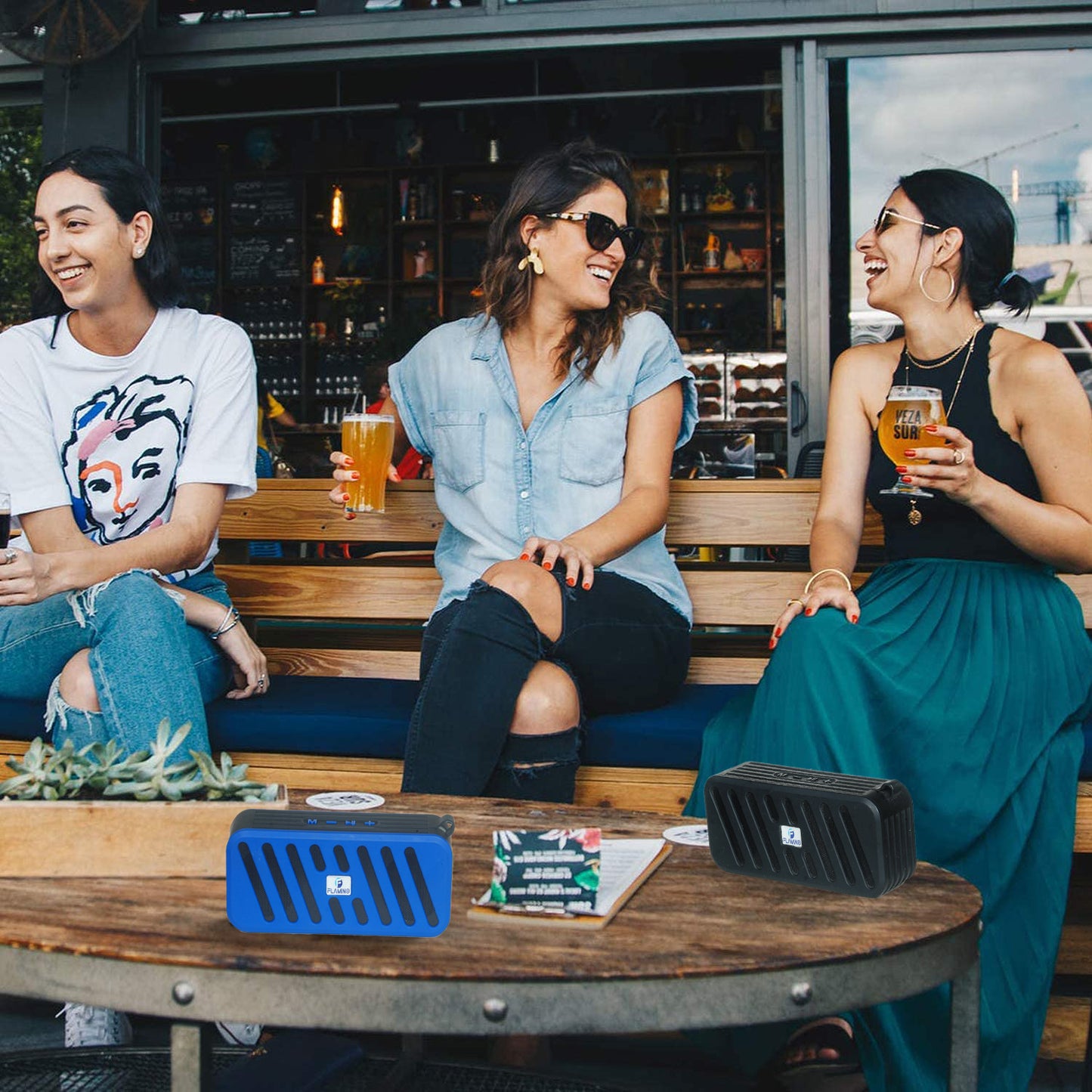 Flamino Soundpot 20W Wireless Bluetooth Portable Speaker Blue