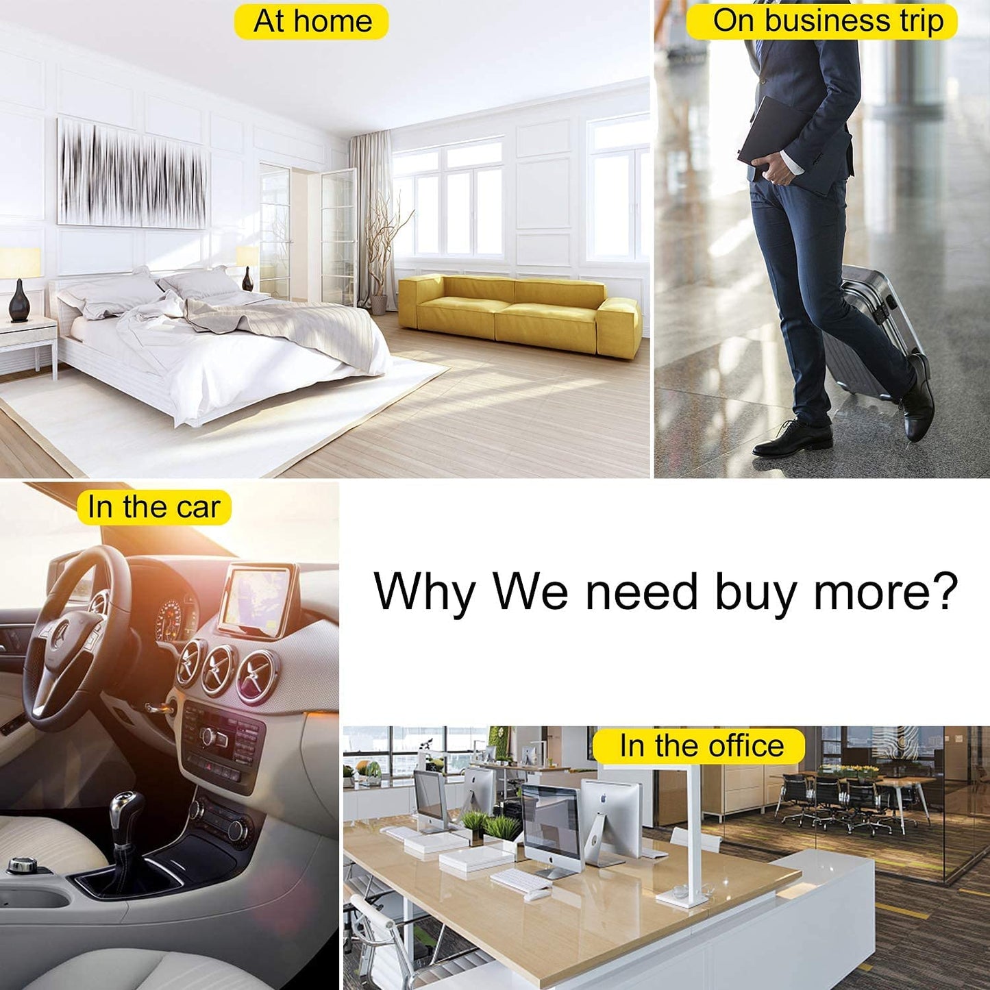 Flamino 60W 3-in-1 Multi Fast Charging Cable White