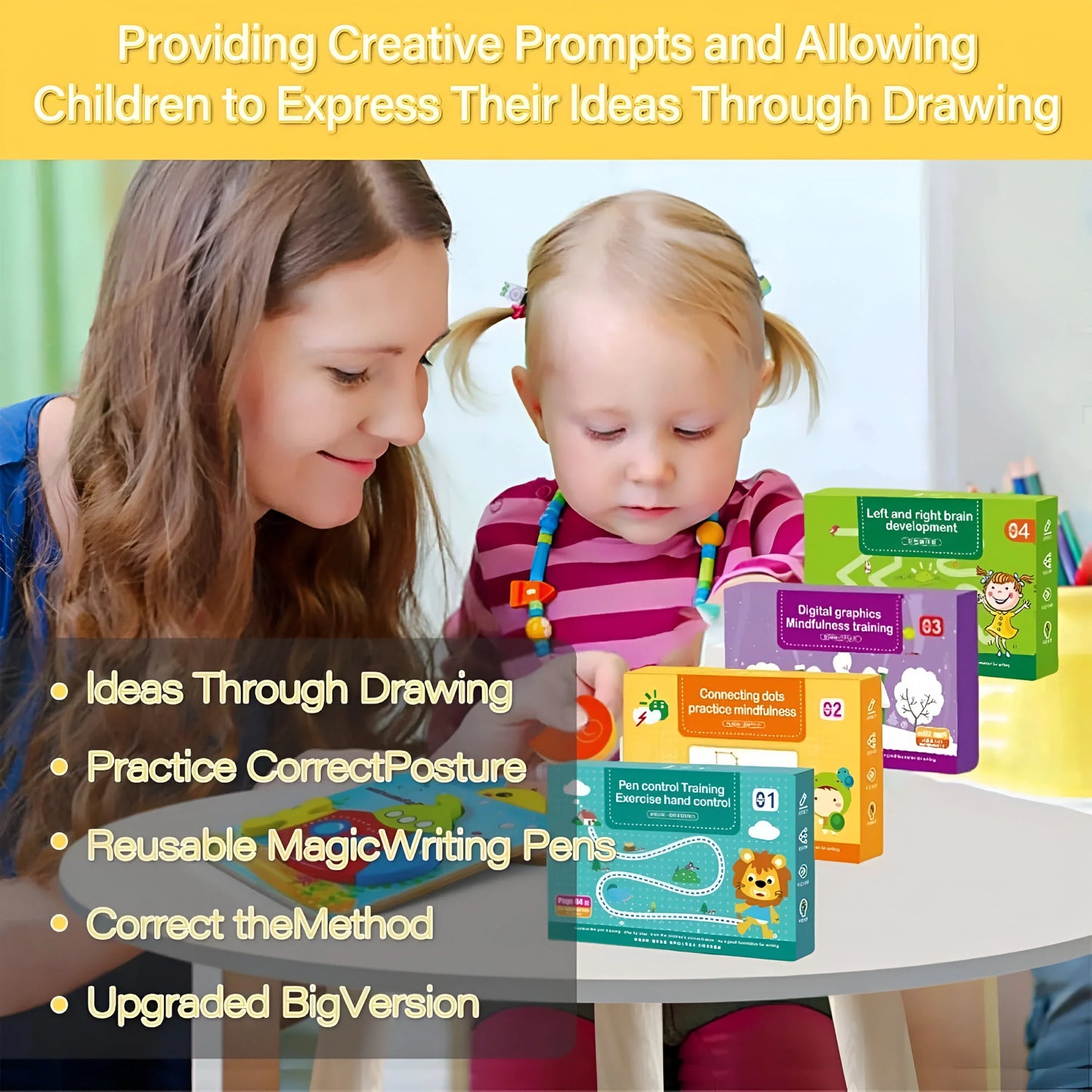 64 Pages Reusable Tracing Line book to improve Hand Writing