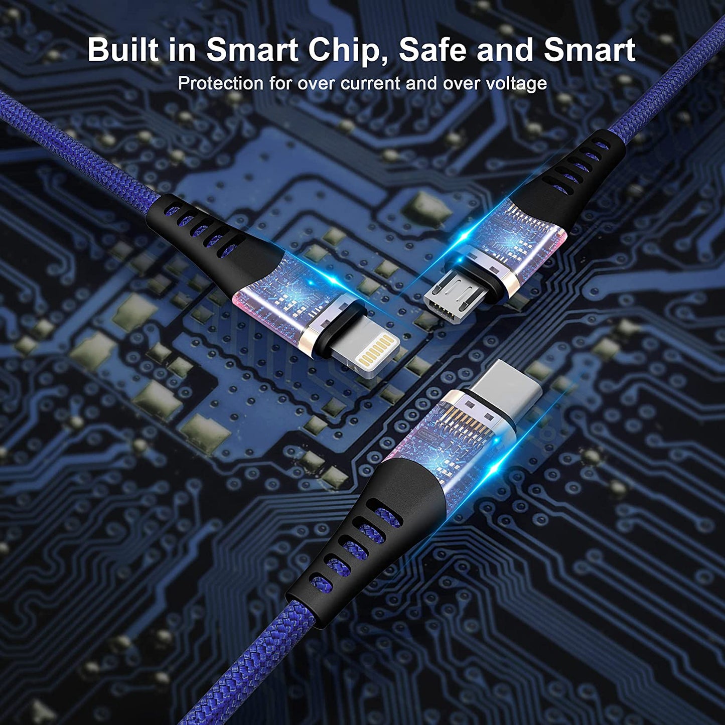 Flamino 60W 3-in-1 Multi Fast Charging Cable