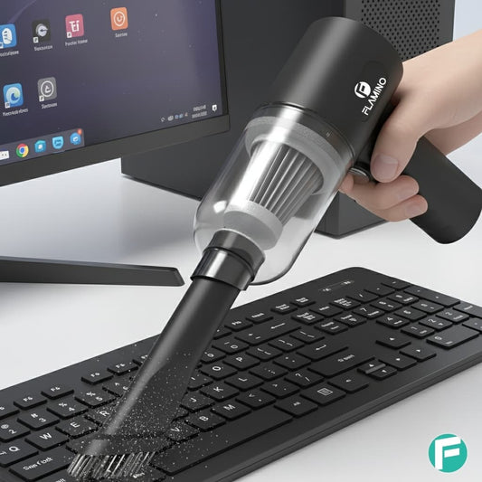 2 in 1 Flamino Wireless Powerful Vacuum Cleaner for Home & Car