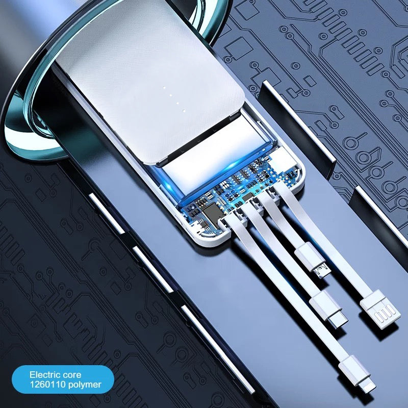 Flamino MB100S4 Power Bank, 10000 mAh, 12W, Dual USB Output