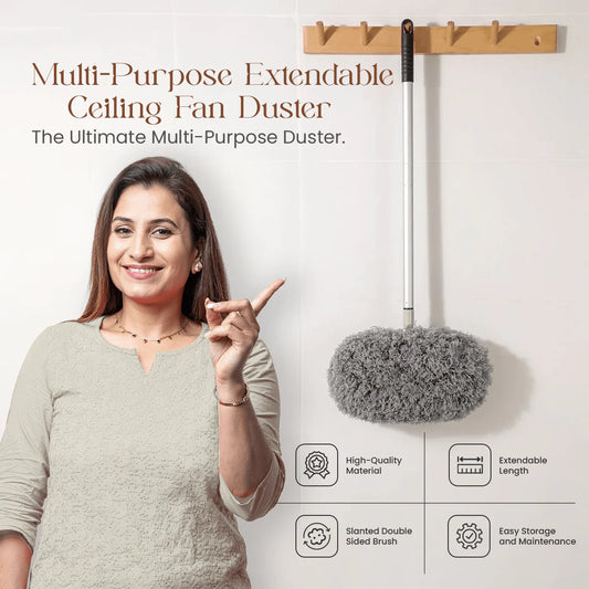 Multi-Purpose Extendable Ceiling Fan Duster ( Diwali Offer 🪔)