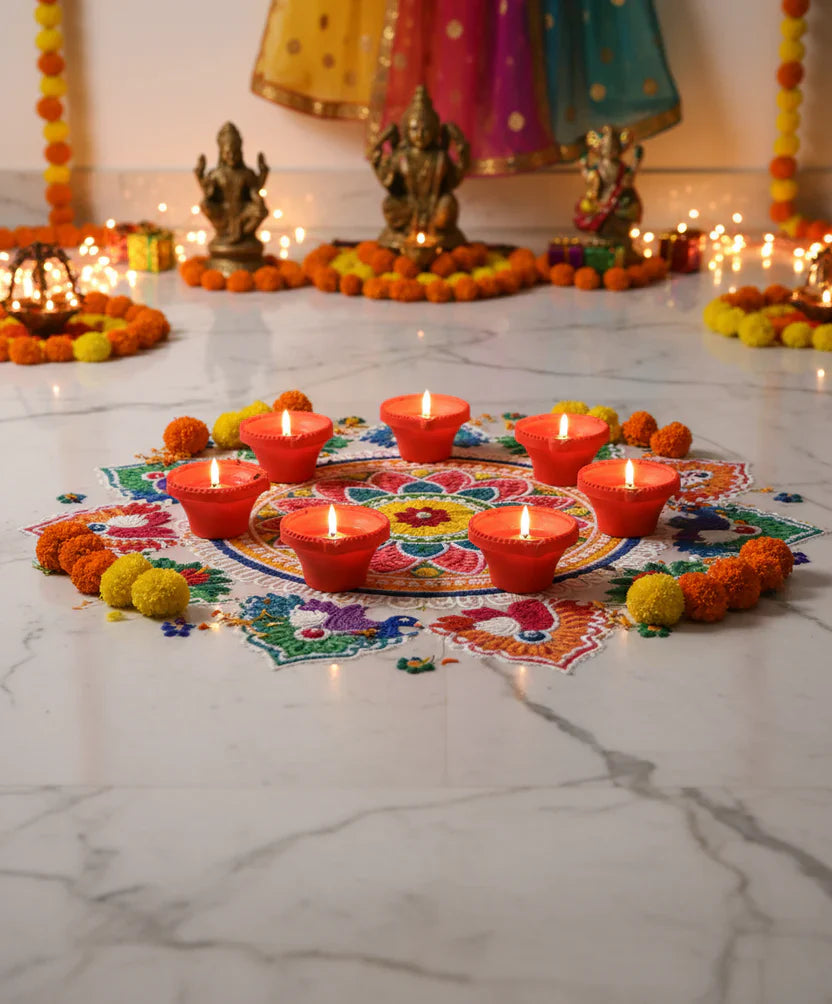 Water Sensor LED Diya 🪔 - No Fire, No Smoke, No Oil (Pack of 12)