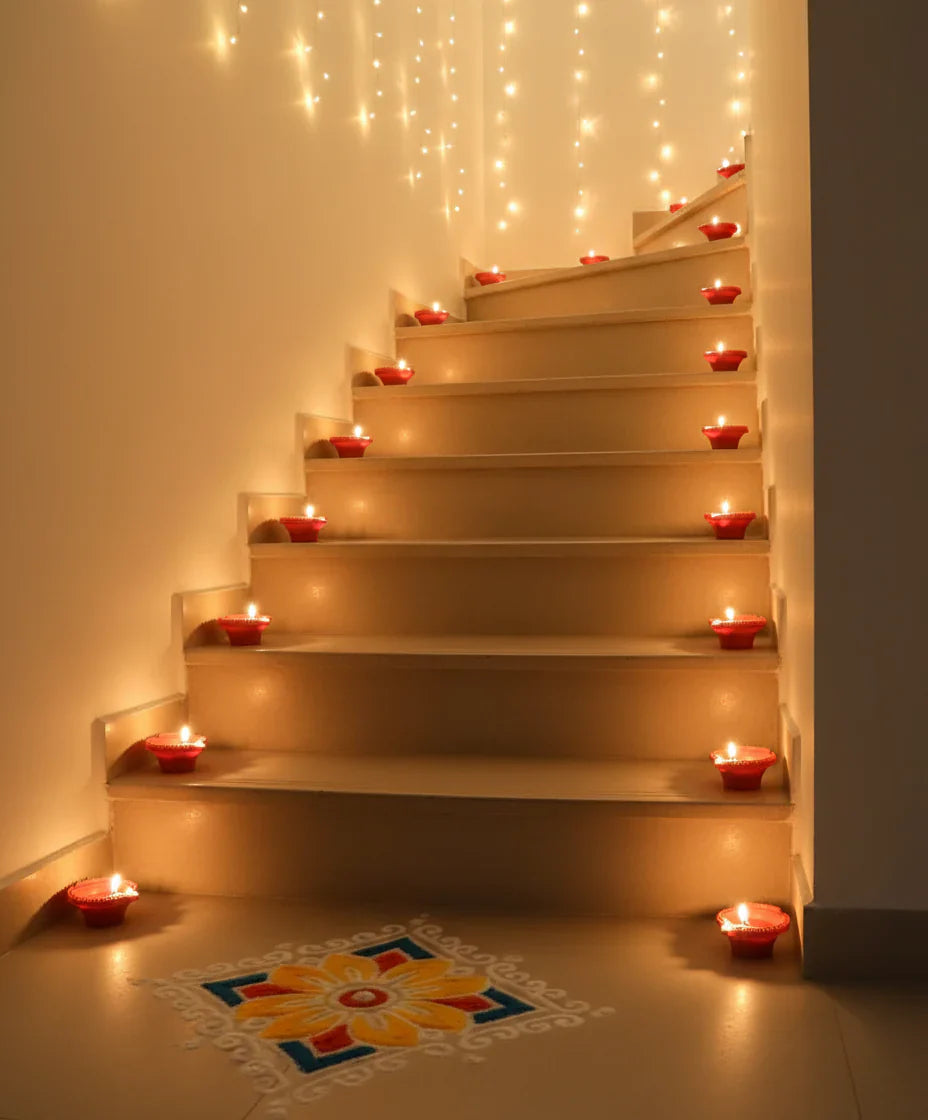 Water Sensor LED Diya 🪔 - No Fire, No Smoke, No Oil (Pack of 12)