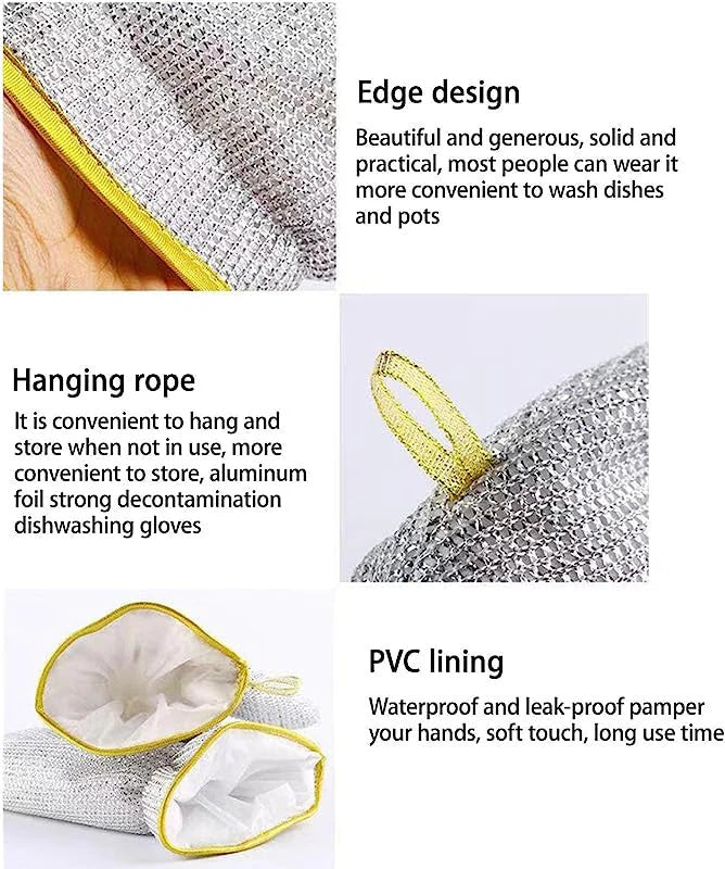 Dish Washing Wire Gloves (Pack of 2)