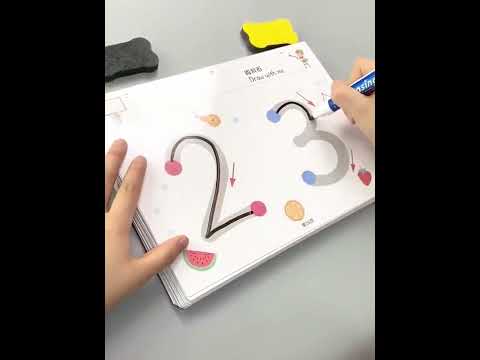 64 Pages Reusable Tracing Line book to improve Hand Writing