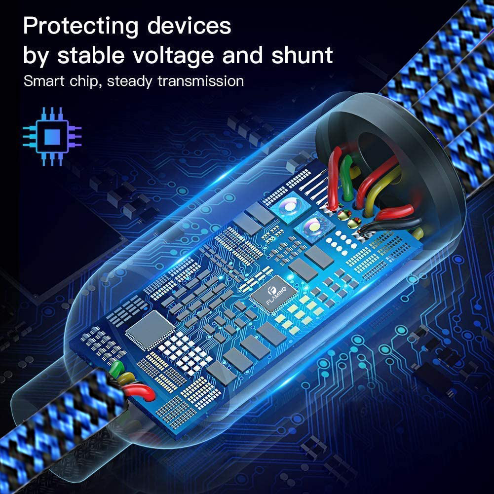 Flamino 60W 3-in-1 Multi Fast Charging Cable