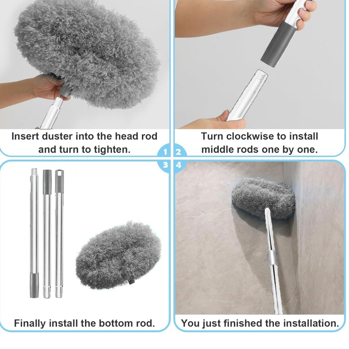 Multi-Purpose Extendable Ceiling Fan Duster