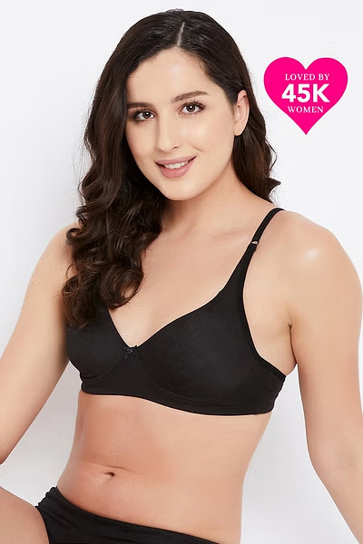 Shyle Black Beauty Fully Lace Decorative Push Up Bra